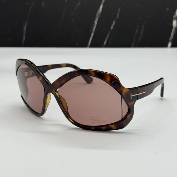 NEW TOM FORD CHEYENNE TF903 52E HAVANA WOMEN SUNGLASSES TOM FORD FT0903 52E main image 6